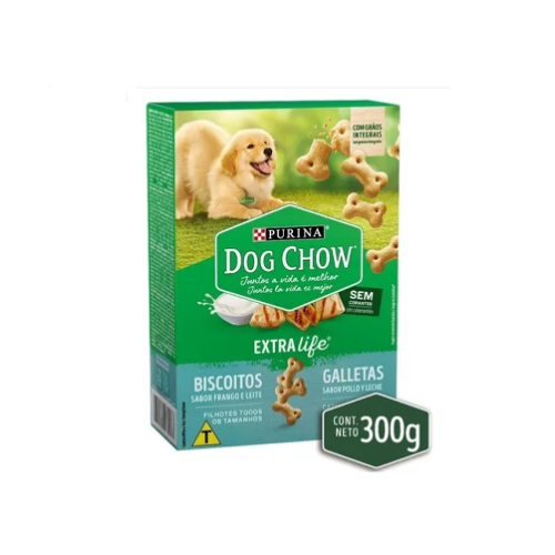 Purina - Dog Chow Galletas Pollo y Leche Cachorros 300 g