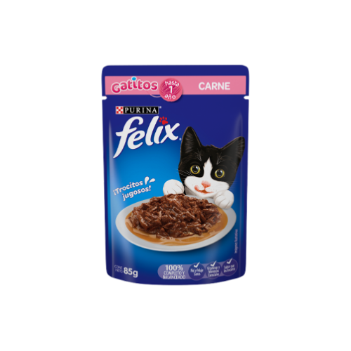 Purina - Sobre Felix Gatitos Carne 85 g