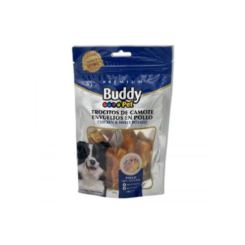 Buddy Pet - Trocitos de Camote Envueltos en Pollo 100 g