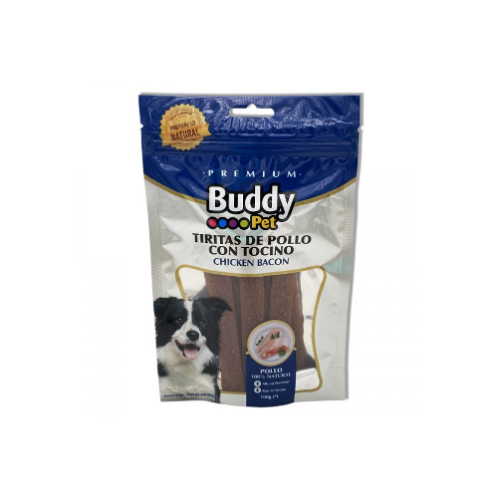 Buddy Pet - Tiritas de Pollo con Tocino 100 g