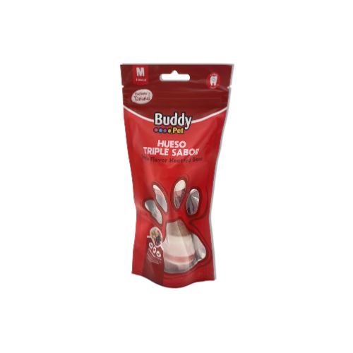 Buddy Pet - Hueso M Triple Sabor